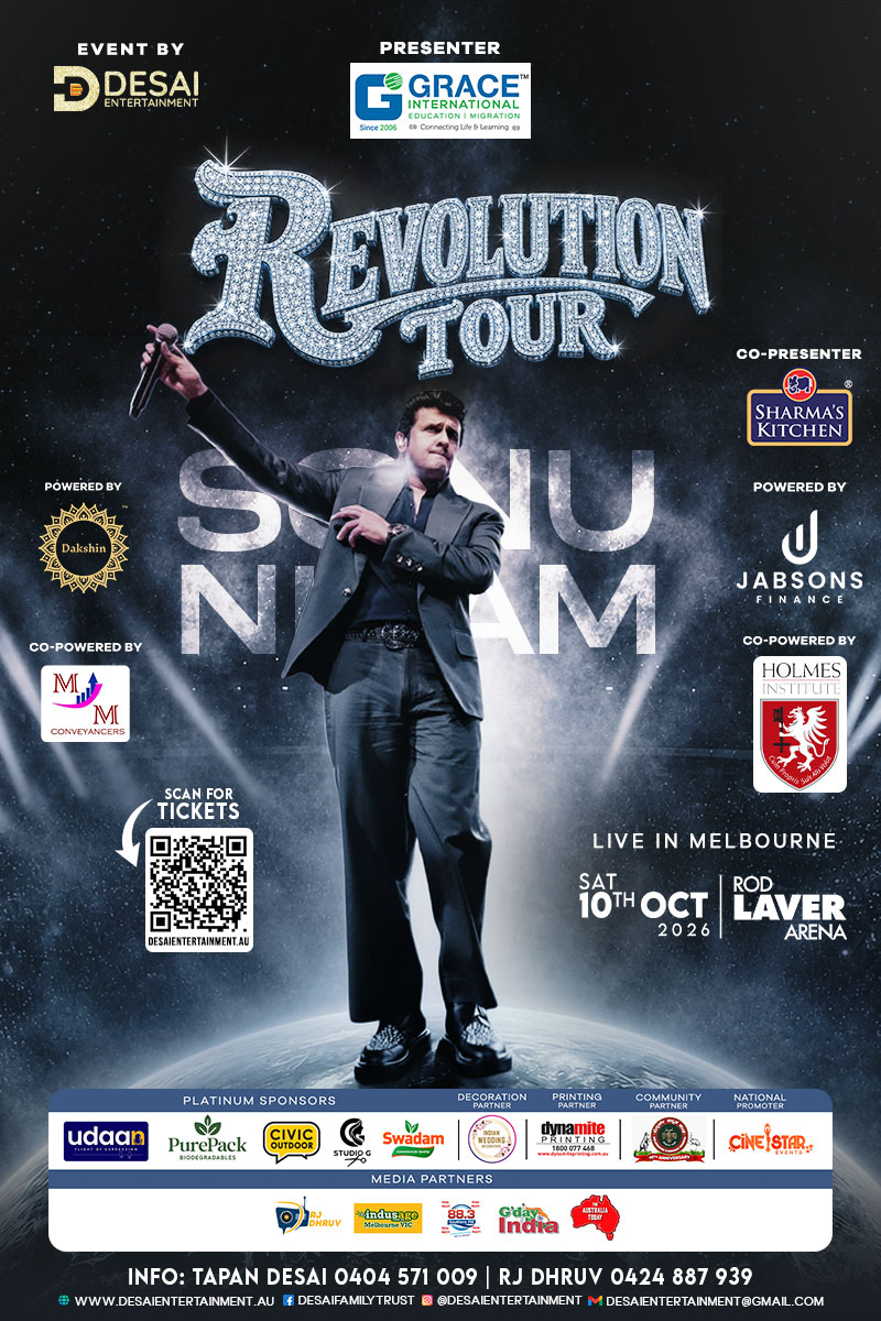 Sonu Nigam Revolution Tour – Melbourne 2026