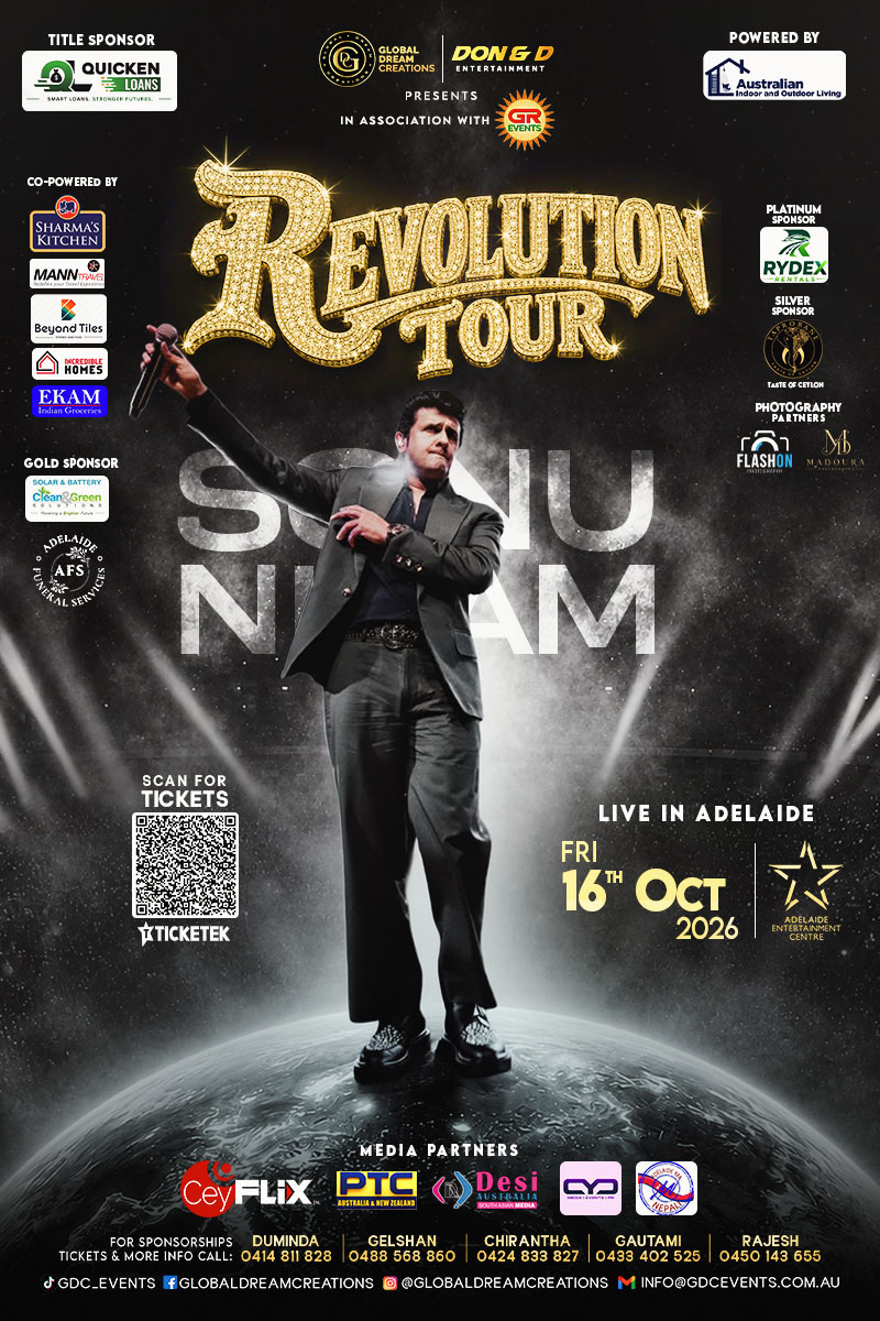 Sonu Nigam -The Revolution Tour Adelaide 2026