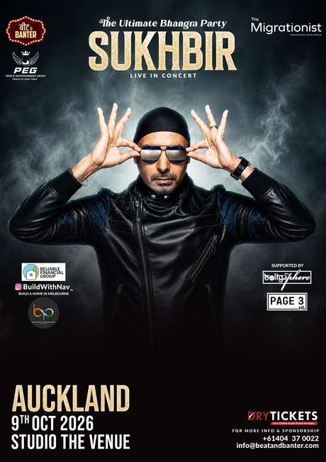 SUKHBIR Live In Concert Auckland (NZ) 2026