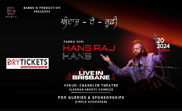 Spottoz.com Image for Hans Raj Hans - Brisbane