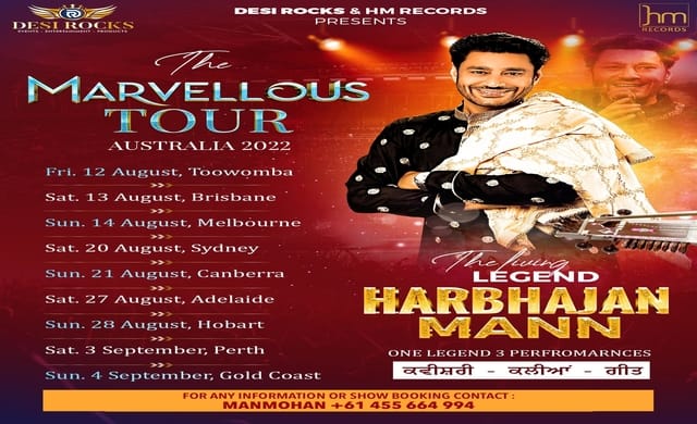 Spottoz.com Image for Harbhajan Mann Live - Sydney